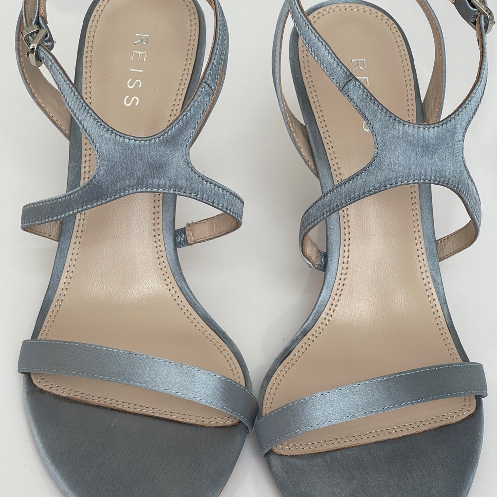 Reiss Women's Metallic Blue Sandals